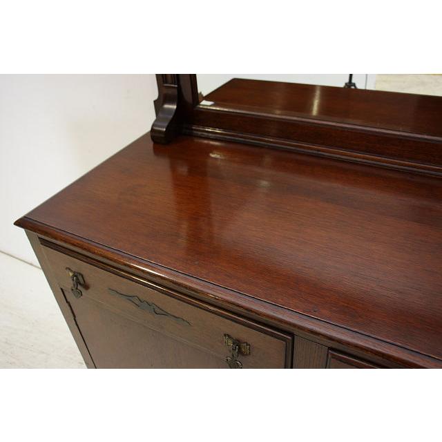 sb-9　1930年代イギリス製アンティーク　オーク　ミラーバック　サイドボード　バッフェ　リビング収納家具 |  | 10