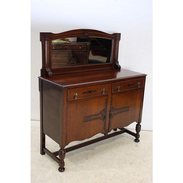 sb-9　1930年代イギリス製アンティーク　オーク　ミラーバック　サイドボード　バッフェ　リビング収納家具 |  | 17