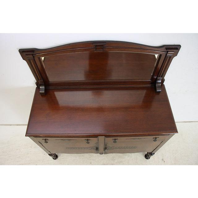 sb-9　1930年代イギリス製アンティーク　オーク　ミラーバック　サイドボード　バッフェ　リビング収納家具 |  | 05