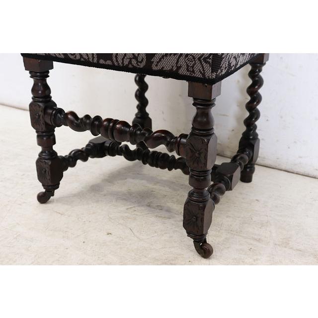 sc-4　1880年代イギリス製アンティーク ビクトリアン ウォルナット カーブド ホールチェア ハイバックチェア 彫刻された椅子 いす イス 送料無料 (B) |  | 15