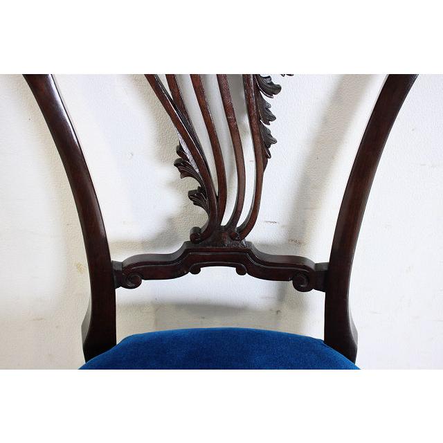 sc-8　1880年代 イギリス製 アンティーク　ビクトリア　マホガニー　ナーシングチェア　椅子　いす　イス｜shellys｜11