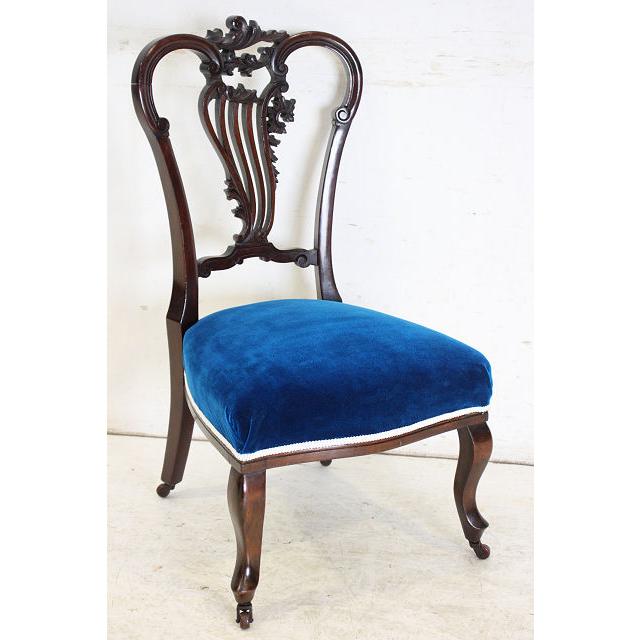 sc-8　1880年代 イギリス製 アンティーク　ビクトリア　マホガニー　ナーシングチェア　椅子　いす　イス｜shellys｜18