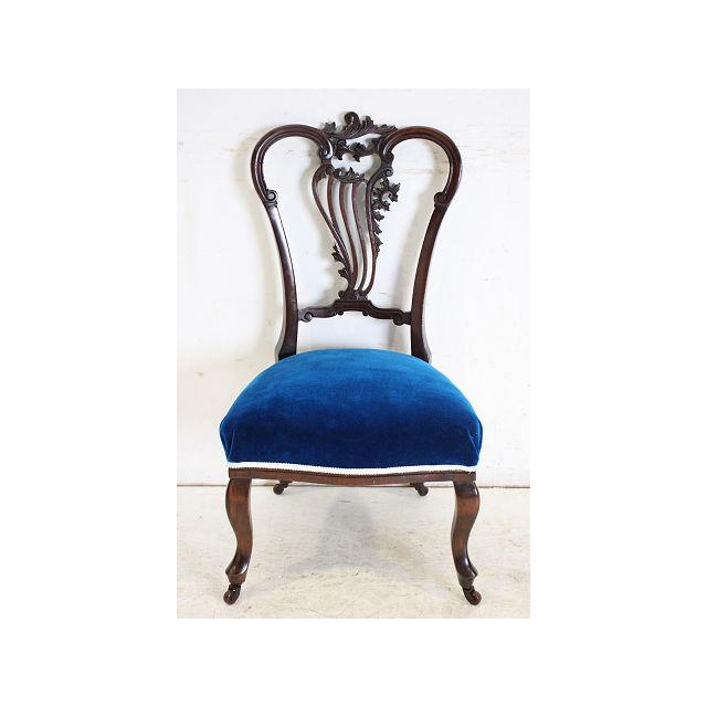 sc-8　1880年代 イギリス製 アンティーク　ビクトリア　マホガニー　ナーシングチェア　椅子　いす　イス｜shellys｜02