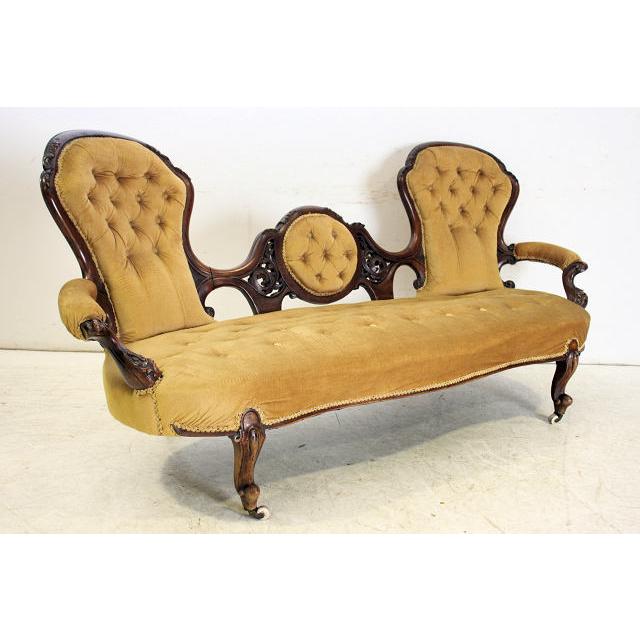 sf-1　1890年代イギリス製アンティーク　ビクトリアン　ウォルナット　ロココスタイル　ダブルエンディッド　ソファ |  | 18