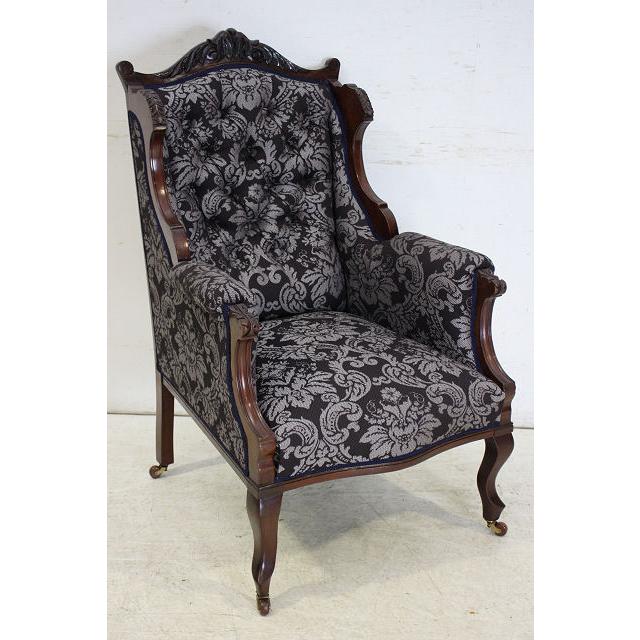 一人掛けアンティークソファー sf-2 1890年代イギリス製アンティーク ビクトリアン