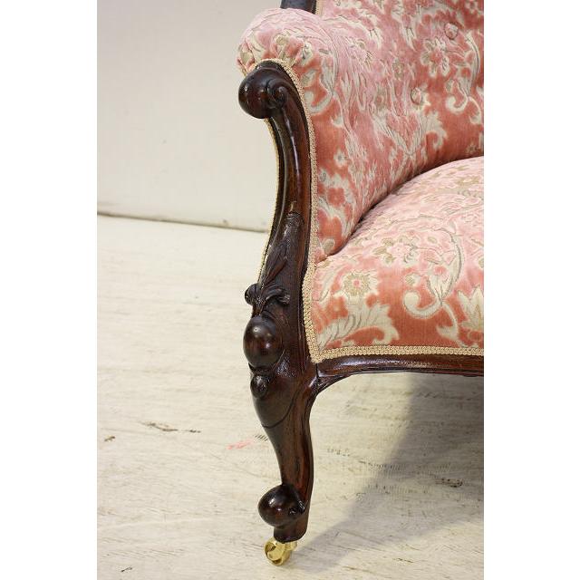 sf-5　1880年代 イギリス製 アンティーク　ビクトリアン　ウォルナット　カウチソファ |  | 07