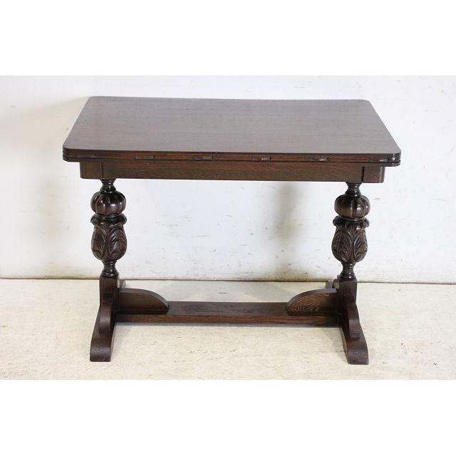 st-1　1930年代イギリス製アンティーク　オーク　ダブルカップレッグ　センターテーブル　ソファテーブル | 