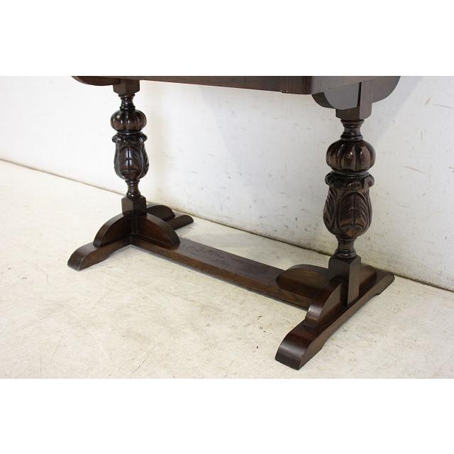 st-1　1930年代イギリス製アンティーク　オーク　ダブルカップレッグ　センターテーブル　ソファテーブル |  | 13