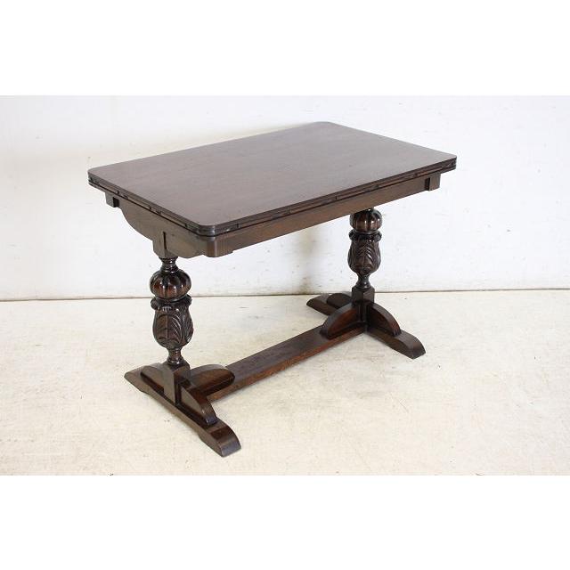 st-1　1930年代イギリス製アンティーク　オーク　ダブルカップレッグ　センターテーブル　ソファテーブル |  | 17