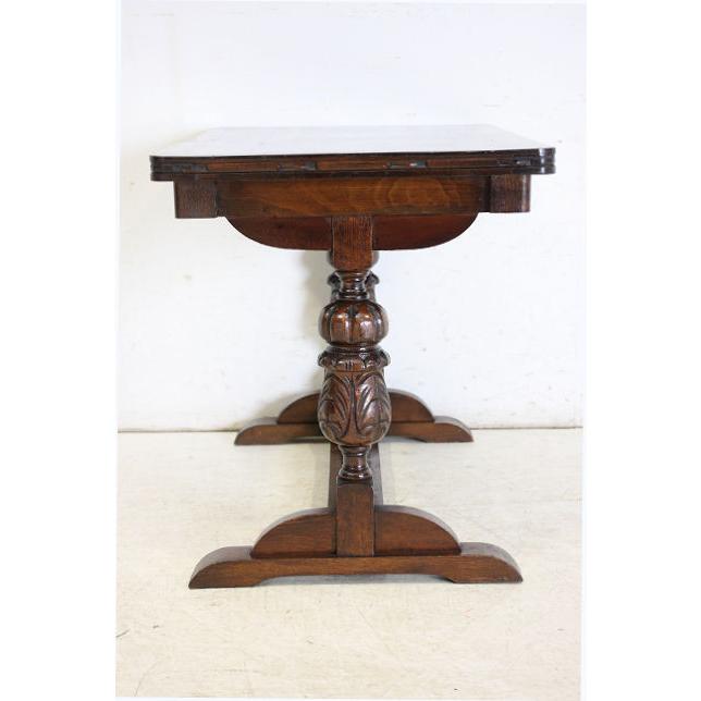 st-1　1930年代イギリス製アンティーク　オーク　ダブルカップレッグ　センターテーブル　ソファテーブル |  | 18