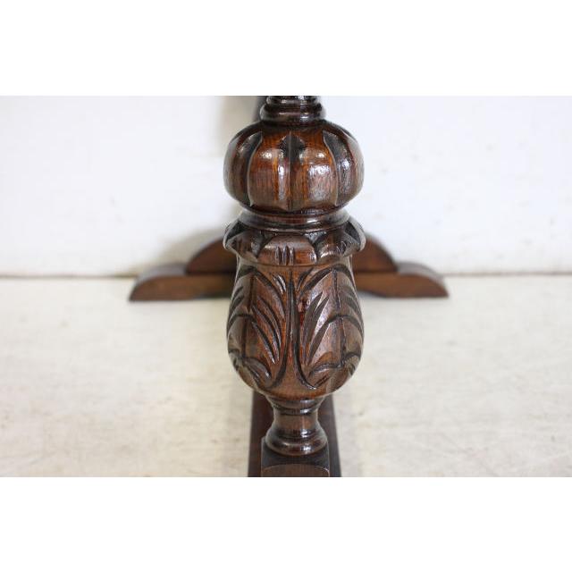 st-1　1930年代イギリス製アンティーク　オーク　ダブルカップレッグ　センターテーブル　ソファテーブル |  | 19