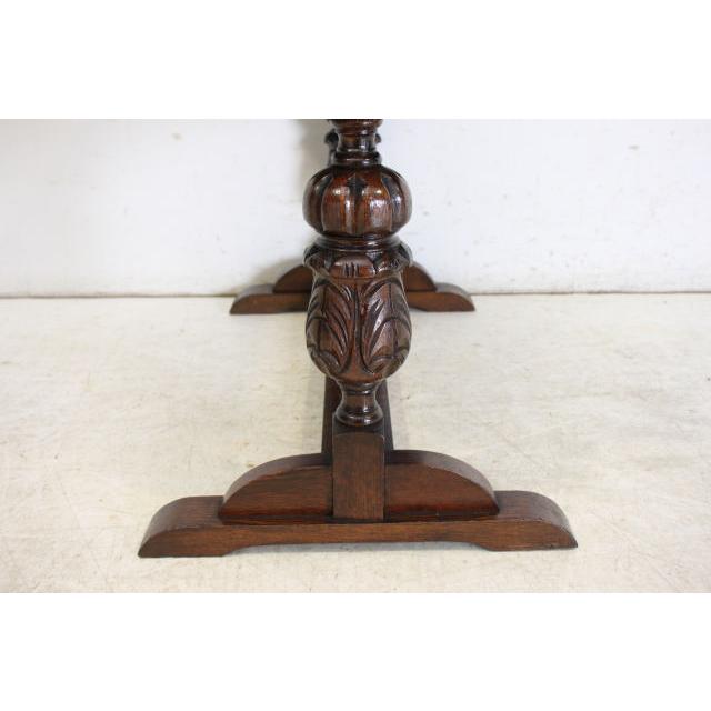 st-1　1930年代イギリス製アンティーク　オーク　ダブルカップレッグ　センターテーブル　ソファテーブル |  | 20