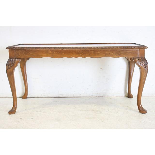 st-4　1960年代イギリス製ヴィンテージ　ウォルナット　ガラストップ　センターテーブル　ソファテーブル　ローテーブル |  | 05