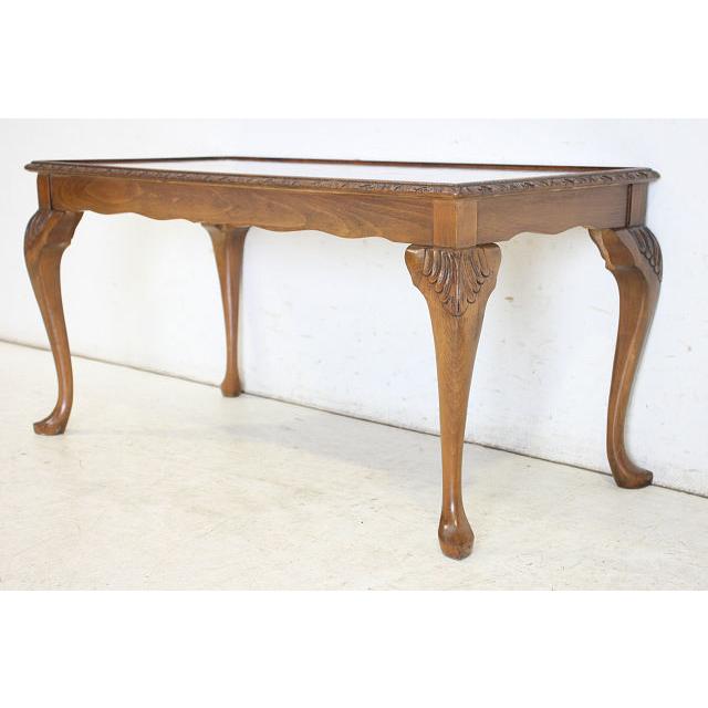 st-4　1960年代イギリス製ヴィンテージ　ウォルナット　ガラストップ　センターテーブル　ソファテーブル　ローテーブル |  | 06