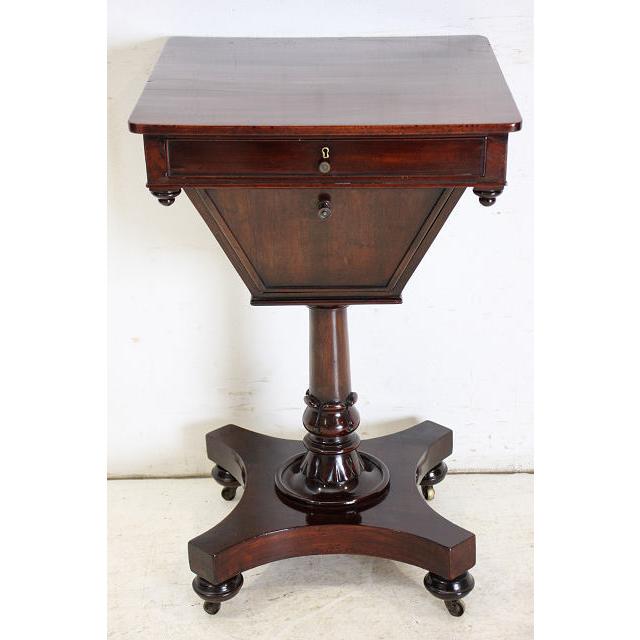 sx-3　1890年代 イギリス製 アンティーク　ビクトリアン　マホガニー　ソーイングボックス　裁縫箱 |  | 02