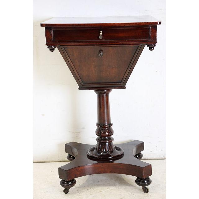 sx-3　1890年代 イギリス製 アンティーク　ビクトリアン　マホガニー　ソーイングボックス　裁縫箱 |  | 05