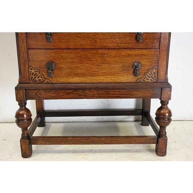 wd-12　1930年代 イギリス製 アンティーク　オーク　ビューローブックケース　本棚付き机　デスク |  | 08