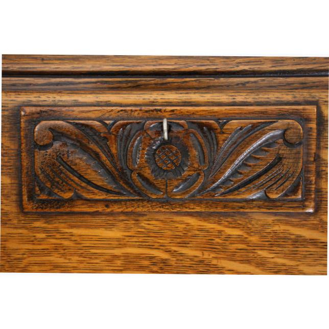 wd-18　1930年代 イギリス製 アンティーク　J.H.Stringer LTD　オーク　アールデコ　ライティングデスク　机　デスク |  | 14