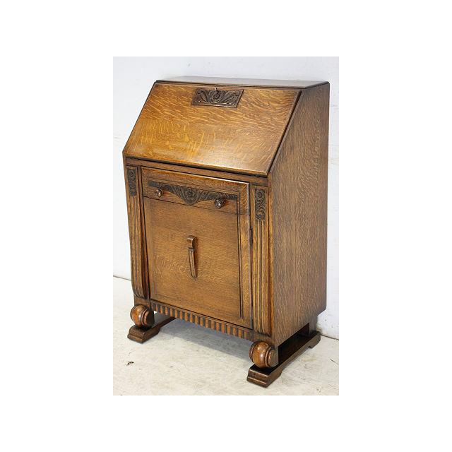 wd-18　1930年代 イギリス製 アンティーク　J.H.Stringer LTD　オーク　アールデコ　ライティングデスク　机　デスク |  | 01