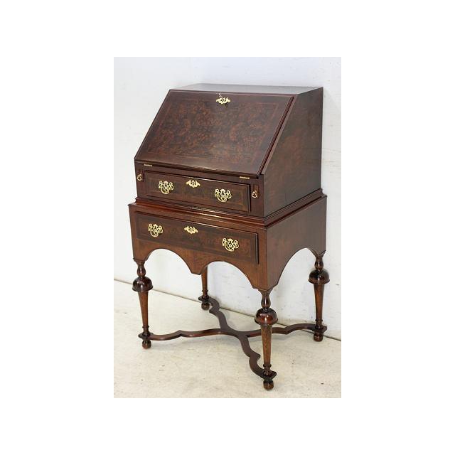 wd-20　1940年代 イギリス製 アンティーク　ウォルナット　エックスストレッチャー　ライティングデスク　机　デスク | 