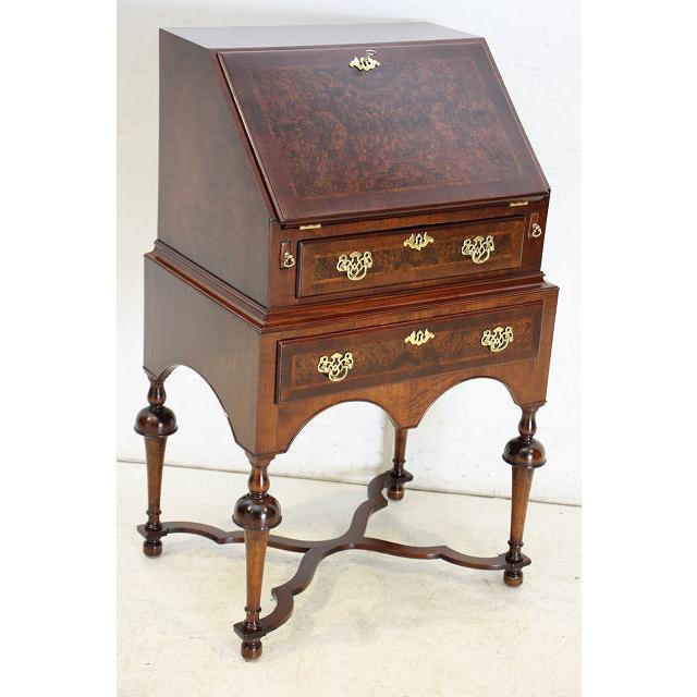 wd-20　1940年代 イギリス製 アンティーク　ウォルナット　エックスストレッチャー　ライティングデスク　机　デスク |  | 17