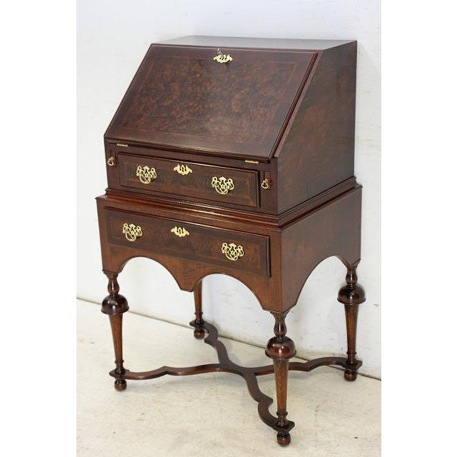 wd-20　1940年代 イギリス製 アンティーク　ウォルナット　エックスストレッチャー　ライティングデスク　机　デスク |  | 03