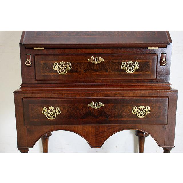 wd-20　1940年代 イギリス製 アンティーク　ウォルナット　エックスストレッチャー　ライティングデスク　机　デスク |  | 07