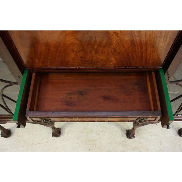 wd-2　1920年代 イギリス製 アンティーク　マホガニー　チッペンデールスタイル　サイドバイサイド　デスク　ライティングビューロー |  | 14