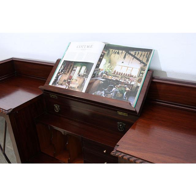 wd-2　1920年代 イギリス製 アンティーク　マホガニー　チッペンデールスタイル　サイドバイサイド　デスク　ライティングビューロー |  | 08