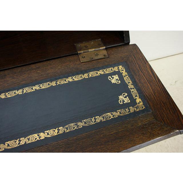 wd-9　1880年代 イギリス製 アンティーク　ビクトリアン　オーク　グリーンマン　ライティングビューロー　デスク |  | 12