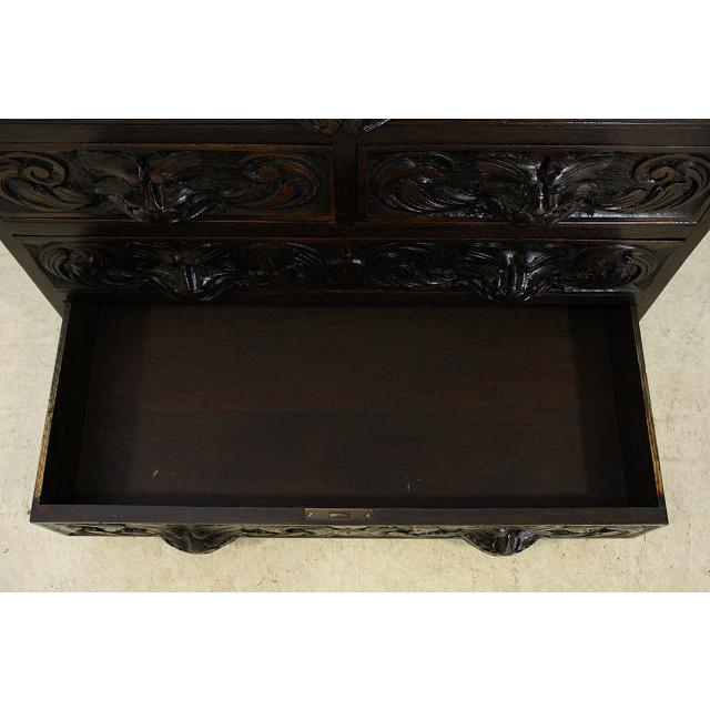 wd-9　1880年代 イギリス製 アンティーク　ビクトリアン　オーク　グリーンマン　ライティングビューロー　デスク |  | 15