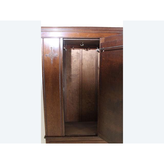 wr-11　1920年代イギリス製アンティーク オーク　ミラー付き　シングルドア　ワードローブ　洋服タンス |  | 03