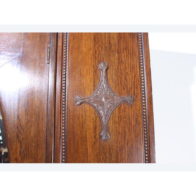 wr-11　1920年代イギリス製アンティーク オーク　ミラー付き　シングルドア　ワードローブ　洋服タンス |  | 07