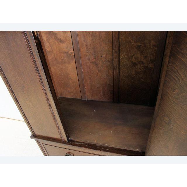 wr-11　1920年代イギリス製アンティーク オーク　ミラー付き　シングルドア　ワードローブ　洋服タンス |  | 09