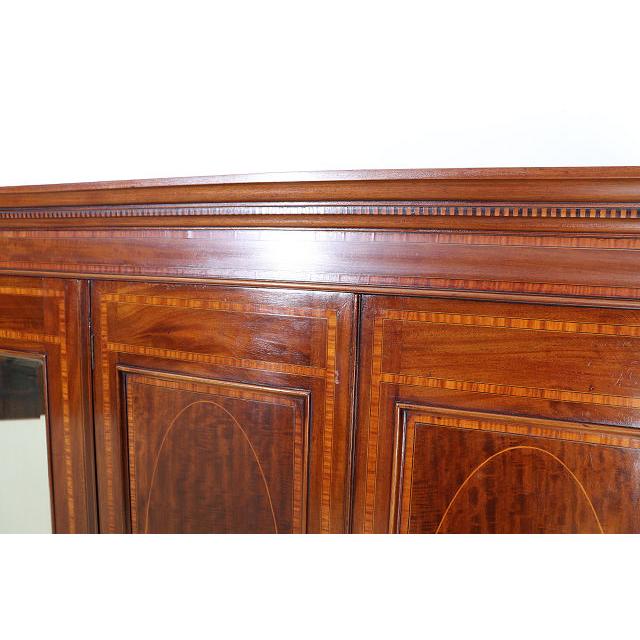 wr-1　1910年代イギリス製アンティーク　エドワーディアン　マホガニー　ミラー付き　インレイド　ワードローブ　衣装タンス　クローゼット |  | 12