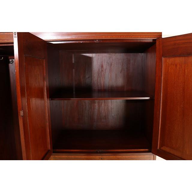 wr-1　1910年代イギリス製アンティーク　エドワーディアン　マホガニー　ミラー付き　インレイド　ワードローブ　衣装タンス　クローゼット |  | 07