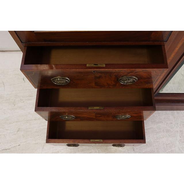 wr-2　1890年代イギリス製アンティーク　ビクトリアン　マホガニー　ミラー付き　インレイド　ワードローブ　衣装タンス　クローゼット |  | 12