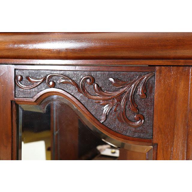 wr-4　1890年代イギリス製アンティーク　ビクトリアン　マホガニー　ミラー付き　2ドア　彫刻　ワードローブ　衣装タンス　クローゼット |  | 14