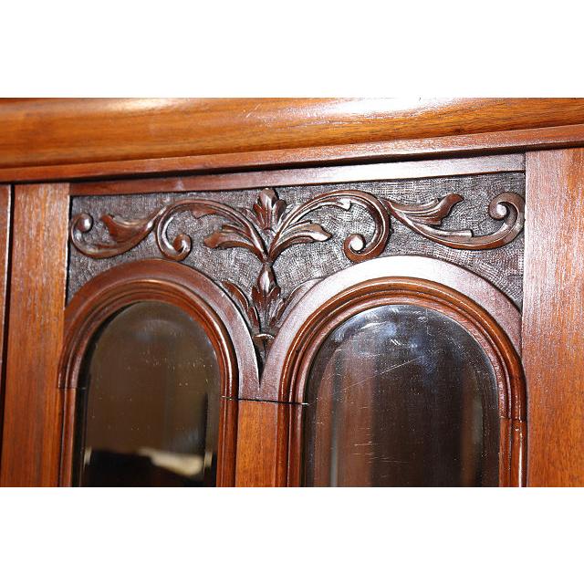 wr-4　1890年代イギリス製アンティーク　ビクトリアン　マホガニー　ミラー付き　2ドア　彫刻　ワードローブ　衣装タンス　クローゼット |  | 15