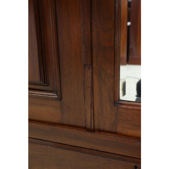 wr-4　1890年代イギリス製アンティーク　ビクトリアン　マホガニー　ミラー付き　2ドア　彫刻　ワードローブ　衣装タンス　クローゼット |  | 20