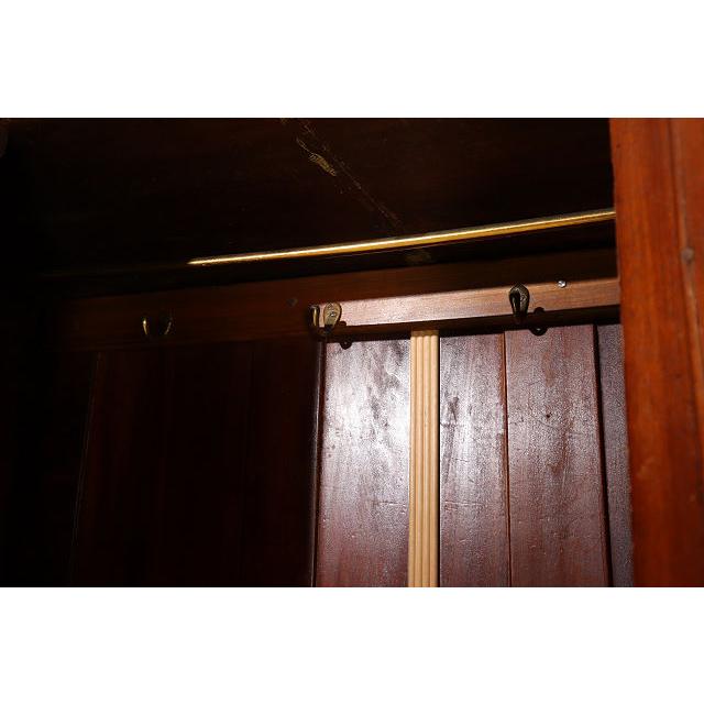 wr-5　1910年代イギリス製アンティーク エドワーディアン マホガニー ミラー付き 象嵌細工 ワードローブ 衣装タンス クローゼット 衣類収納 送料無料 |  | 13