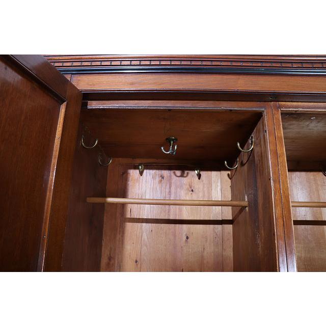 wr-6　1910年代 イギリス製アンティーク エルム アーツアンドクラフト ワードローブ クローゼット 衣装タンス 衣類収納 送料無料 |  | 11