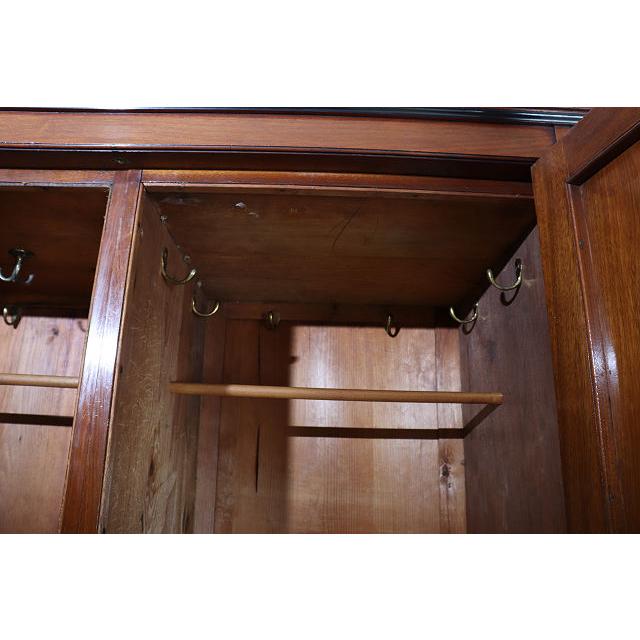 wr-6　1910年代 イギリス製アンティーク エルム アーツアンドクラフト ワードローブ クローゼット 衣装タンス 衣類収納 送料無料 |  | 12