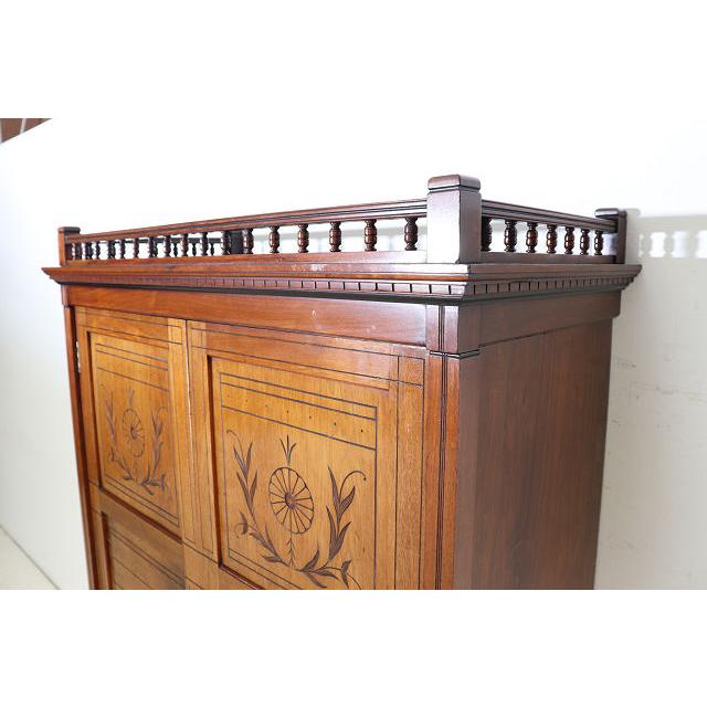 wr-6　1910年代 イギリス製アンティーク エルム アーツアンドクラフト ワードローブ クローゼット 衣装タンス 衣類収納 送料無料 |  | 13