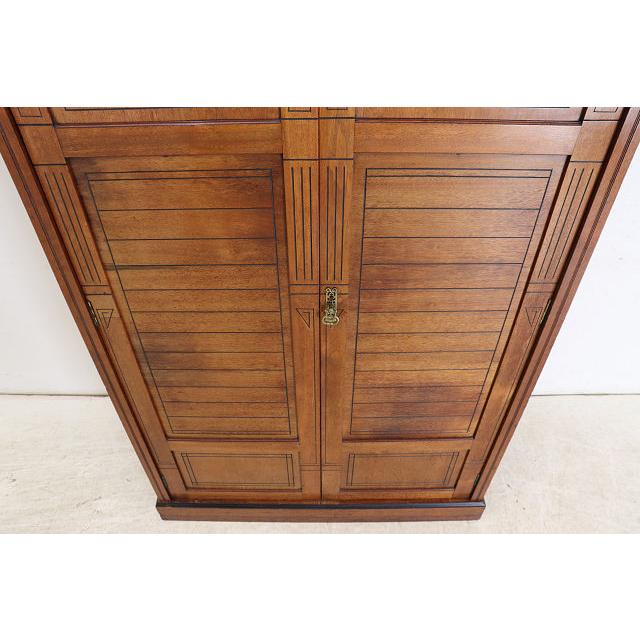 wr-6　1910年代 イギリス製アンティーク エルム アーツアンドクラフト ワードローブ クローゼット 衣装タンス 衣類収納 送料無料 |  | 15