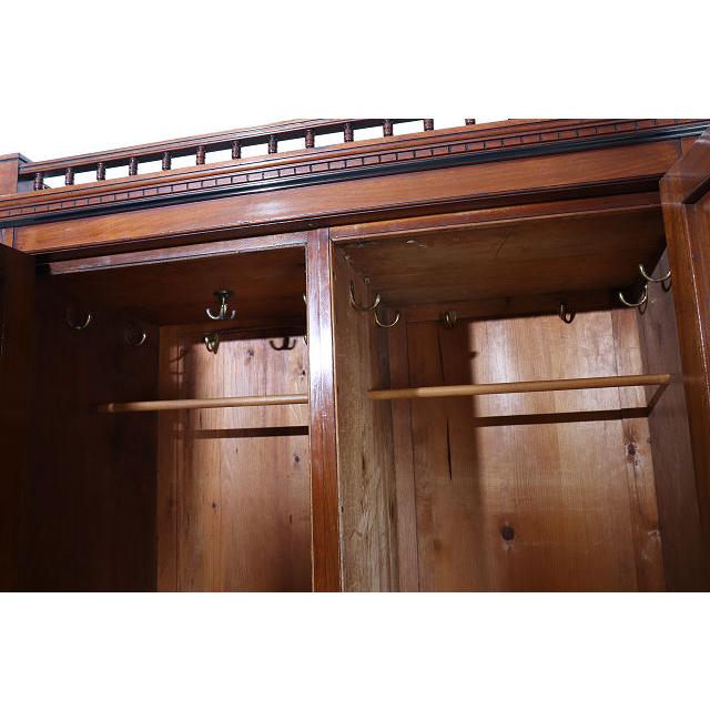 wr-6　1910年代 イギリス製アンティーク エルム アーツアンドクラフト ワードローブ クローゼット 衣装タンス 衣類収納 送料無料 |  | 08