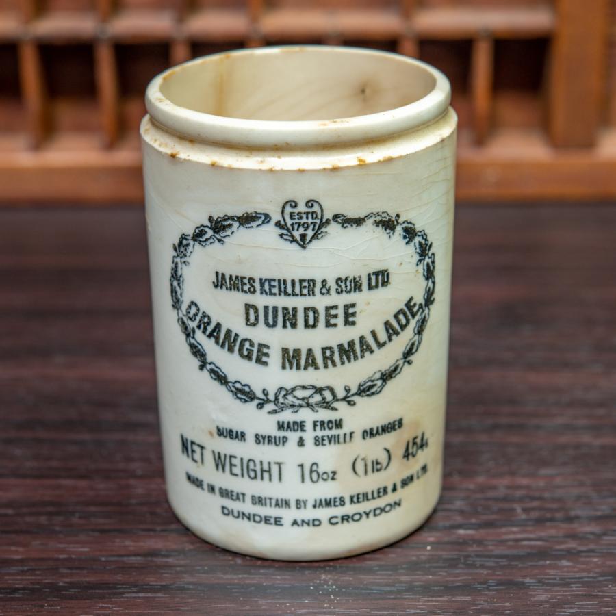 イギリスアンティーク マーマレードジャー 陶器 マーマレード瓶