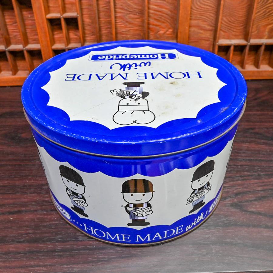 レア】Homepride ホームプライド フレッドくん クッキー缶 丸缶