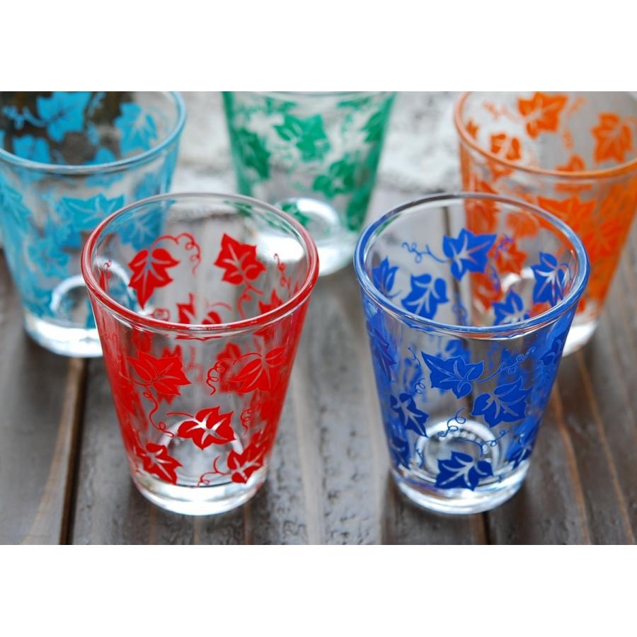 アンティーク グラス ショットグラス リーヴス 5個セット フランス