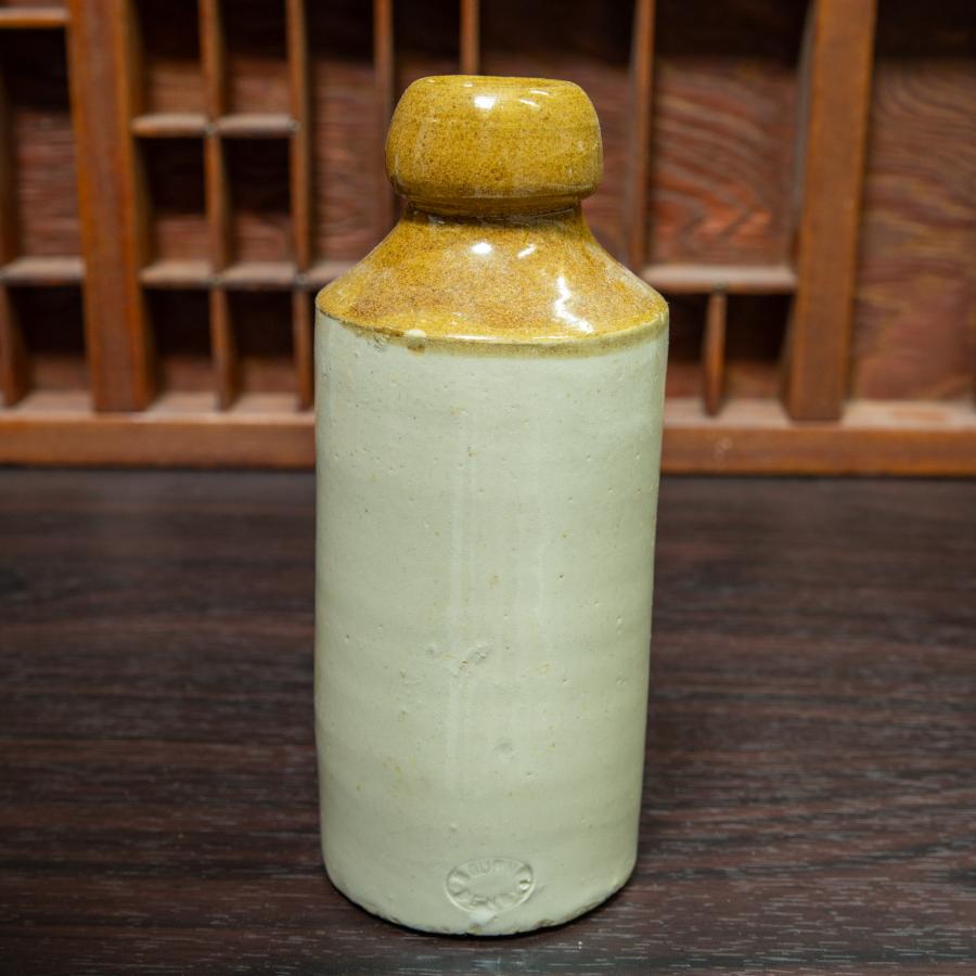 レア　イギリスアンティーク　陶器ジャー 存在感いっぱいな特大サイズのストーンジャー イギリス